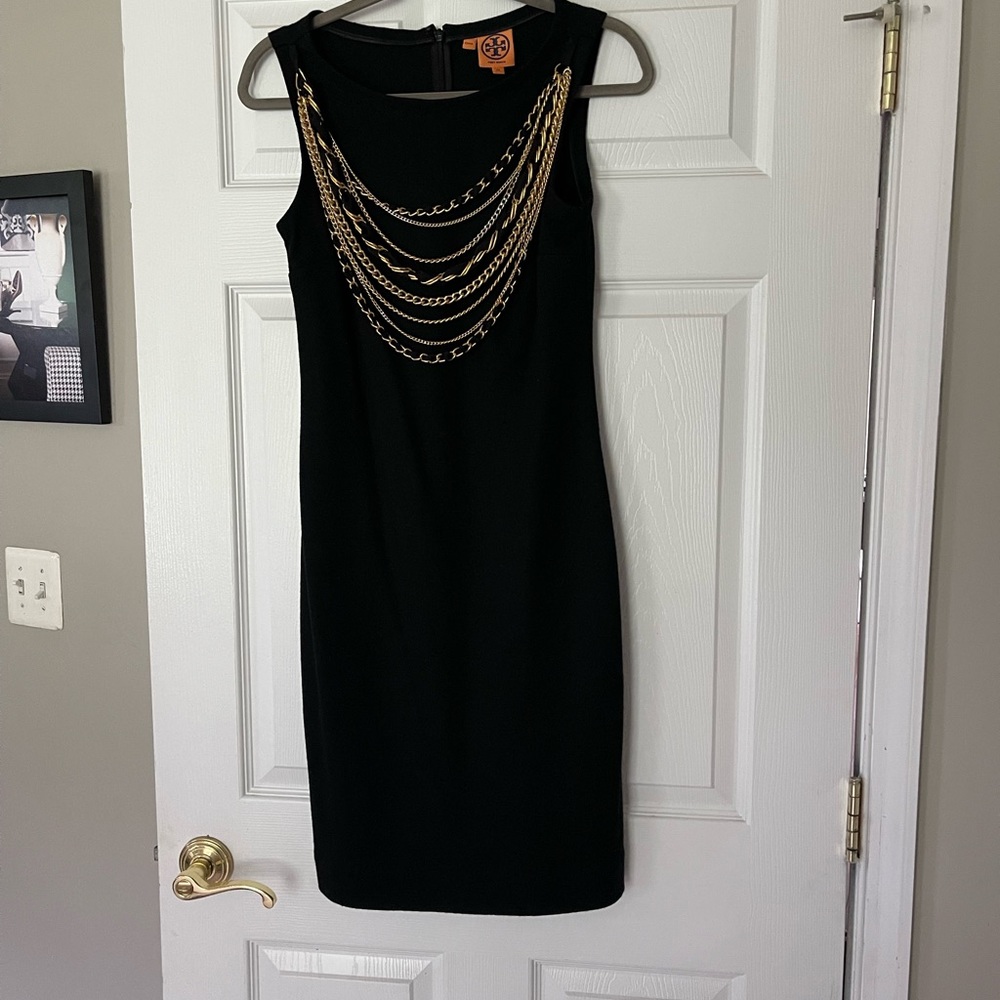Tory Burch Black Nova Shift Dress